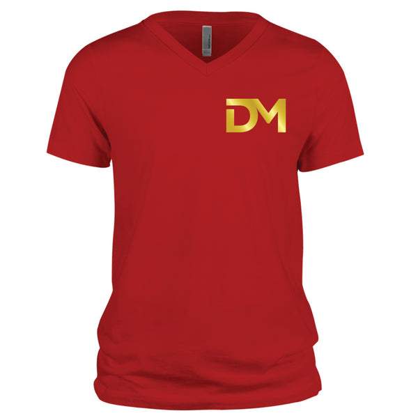 Red DM V-Neck T-Shirt