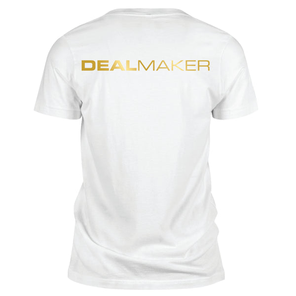 White DM V-Neck T-Shirt