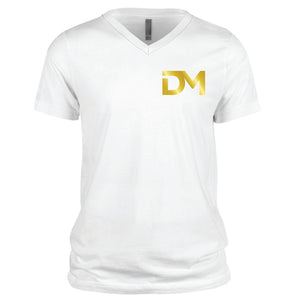 White DM V-Neck T-Shirt